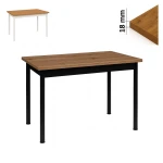 Stół 60x100 cm prostokątny nierozkładany, blat do kantu 1,8 cm, nogi Metalowe „ Okrągłe ” I ArtDHome