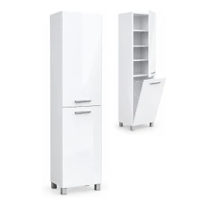 Szafka łazienkowa stojąca 30 cm z koszem, na nóżkach | ArtD Home