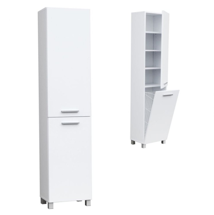 Szafka łazienkowa na nóżkach z koszem szer. 40cm