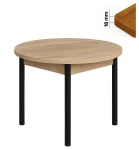 Stół 90 cm okrągły nierozkładany, blat 1,8 cm, nogi Metalowe „ Okrągłe ” I ArtDHome