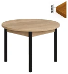 Stół 100 cm okrągły nierozkładany, blat 1,8 cm, nogi Metalowe „ Okrągłe ” I ArtDHome