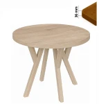 Stół 80 cm okrągły nierozkładany, blat 3,6 cm, nogi Drewniane „ Y ” I ArtDHome