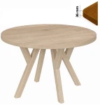 Stół 120 cm okrągły nierozkładany, blat 3,6 cm, nogi Drewniane „ Y ” I ArtDHome