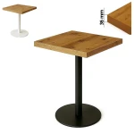 Stolik 60x60 cm kwadratowy, restauracja, kawiarnia, bar, blat 3,6 cm, noga Metal I ArtDHome