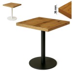 Stolik 70x70 cm kwadratowy, restauracja, kawiarnia, bar, blat 3,6 cm, noga Metal I ArtDHome