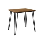 Stół 60x60 cm kwadratowy nierozkładany, blat 3,6 cm, nogi Metalowe „ Hairpin legs ” I ArtDHome