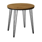 Stół 60 cm okrągły nierozkładany, blat 3,6 cm, nogi Metalowe „ Hairpin legs ” I ArtDHome
