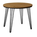 Stół 80 cm okrągły nierozkładany, blat 3,6 cm, nogi Metalowe „ Hairpin legs ” I ArtDHome