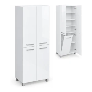 Szafka łazienkowa stojąca 60 cm z koszem, na nóżkach | ArtD Home