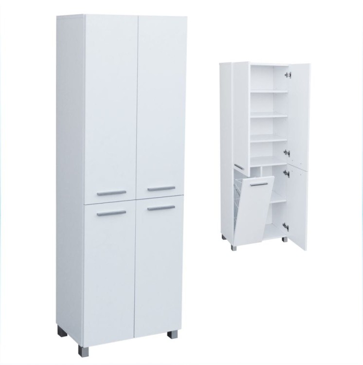 Szafka łazienkowa na nóżkach z koszem szer. 60cm